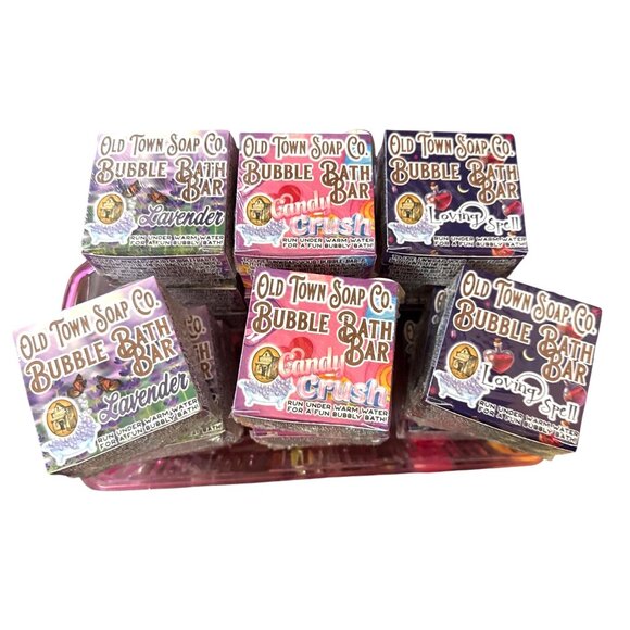 Old Town Soap Co. Bubble Bath Bar - Lavender Loving Spell Or Candy Crush $10 Eac - Picture 7 of 7